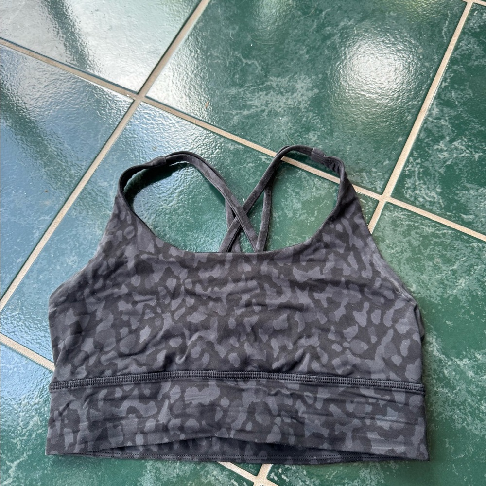 Lululemon Gray Sports Bra with Racerback Design